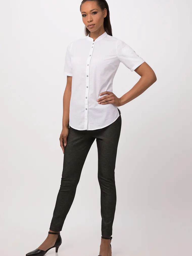 Blusa Chef Works Seersucker  7