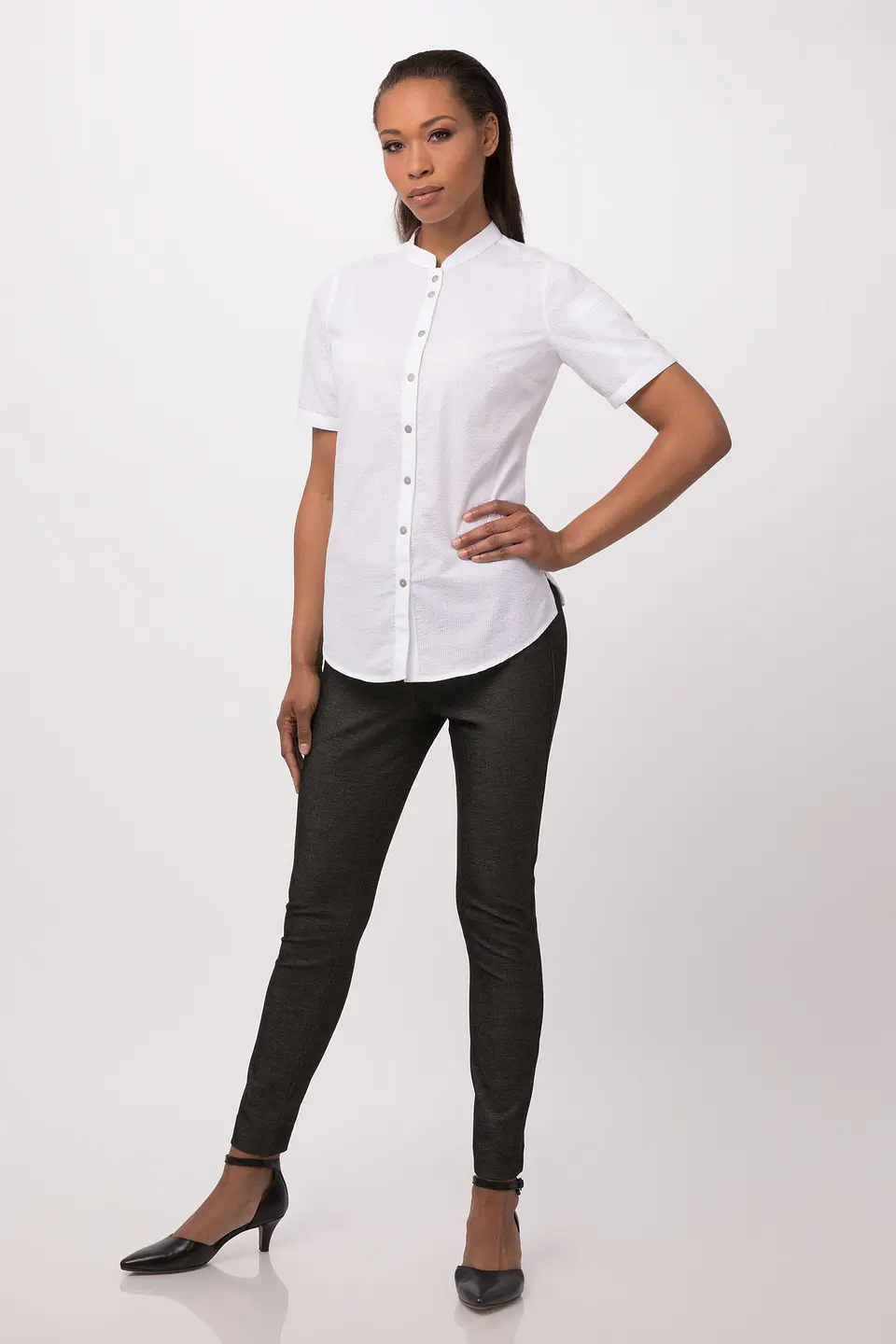 Blusa Chef Works Seersucker  7