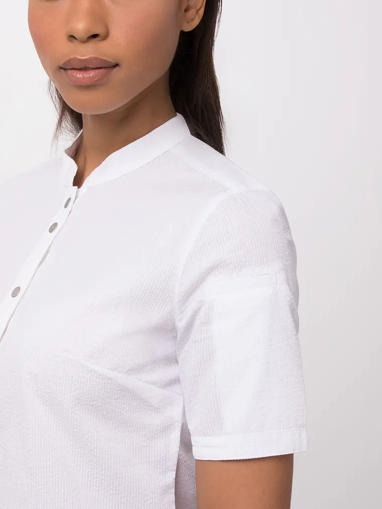 Blusa Chef Works Seersucker  8
