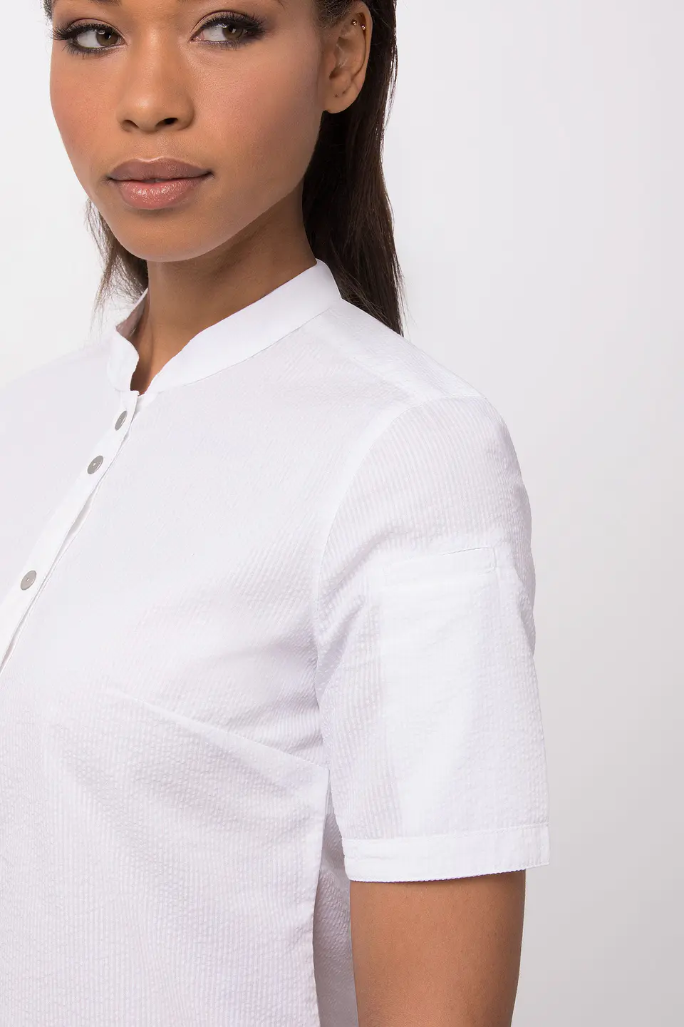 Blusa Chef Works Seersucker  8