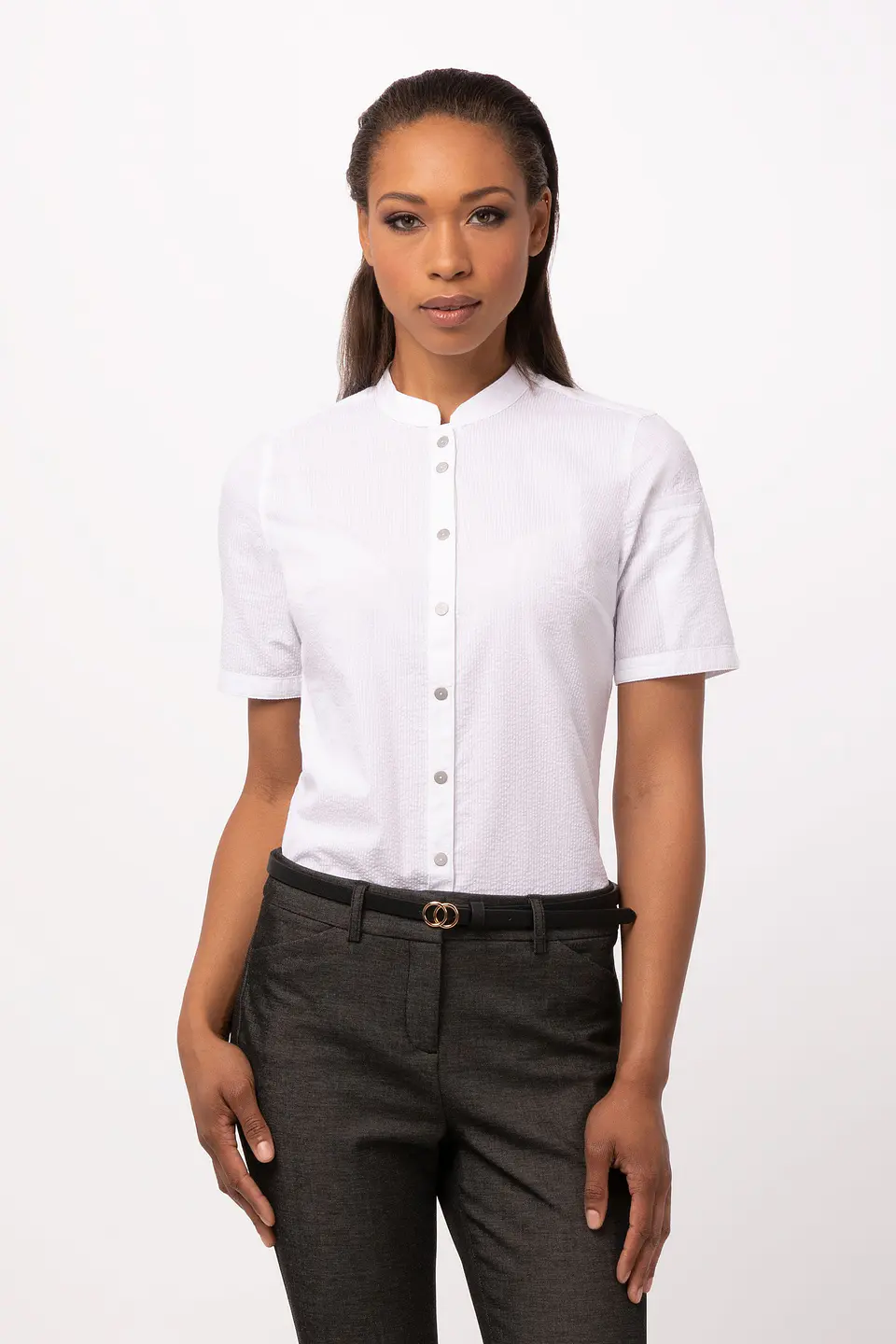Blusa Chef Works Seersucker  6