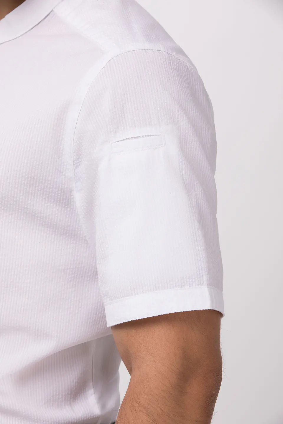Camisa Chef Works Seersucker  3