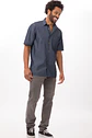 Camisa Chef Works Detroit Azul - Miniatura 3
