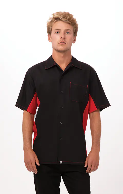 Camisa Chef Works Universal Contraste 
