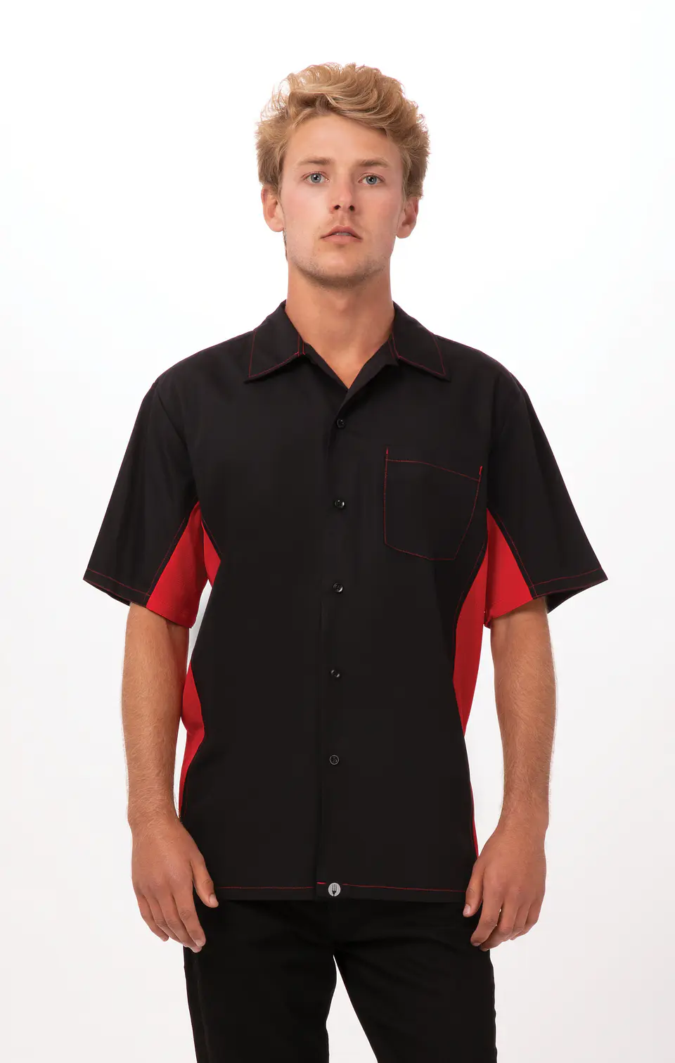Camisa Chef Works Universal Contraste  1