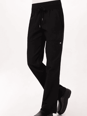 Pantalón Chef Works Comfi Mujer Negro