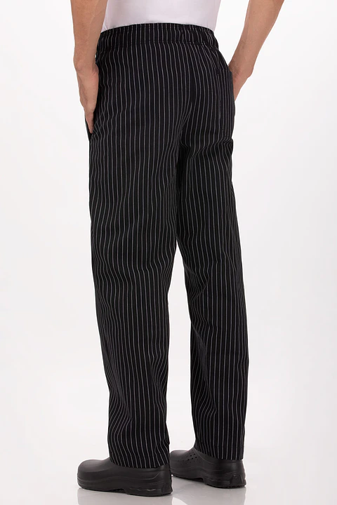 Pantalón Chef Works Baggy Rayas Diplomáticas