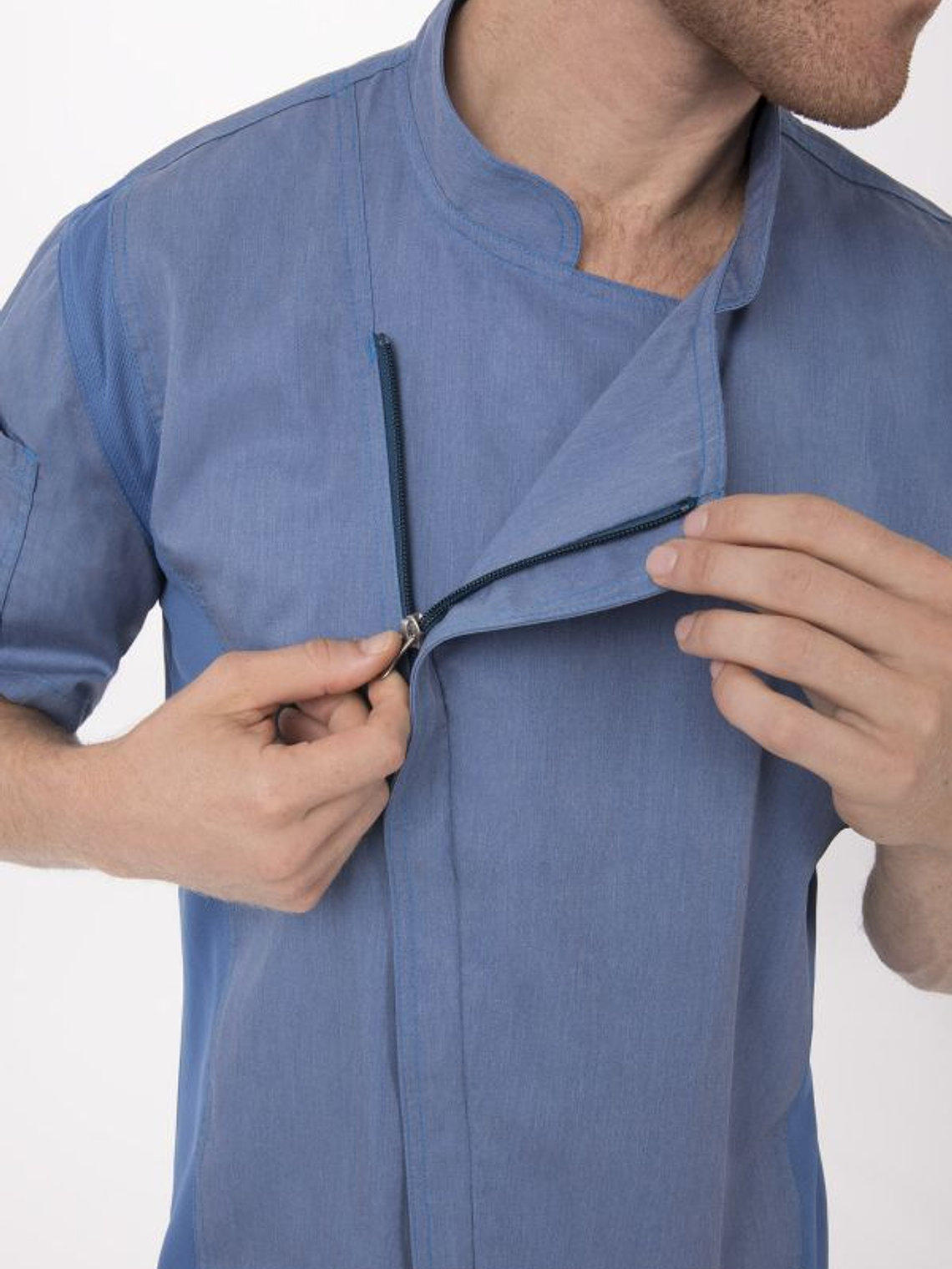 Chaqueta Chef Works Urban Unisex Springfield Azul Cielo 4