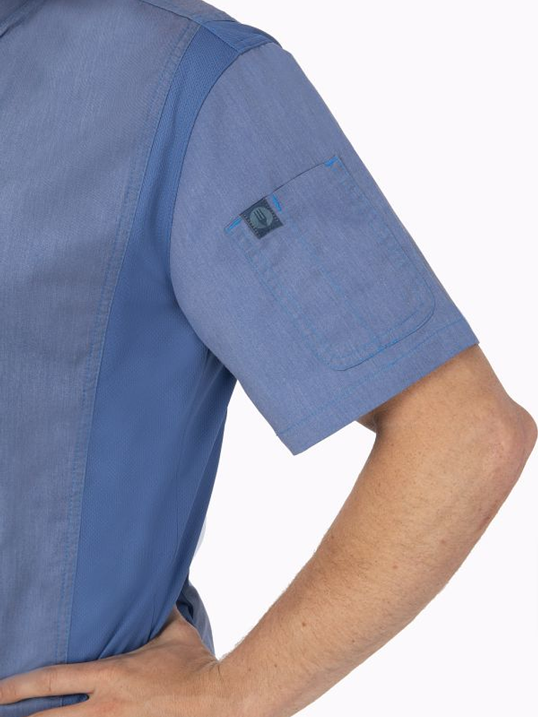 Chaqueta Chef Works Urban Unisex Springfield Azul Cielo 5