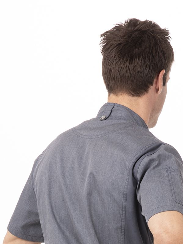 Chaqueta Chef Works Unisex Springfield Gris 4