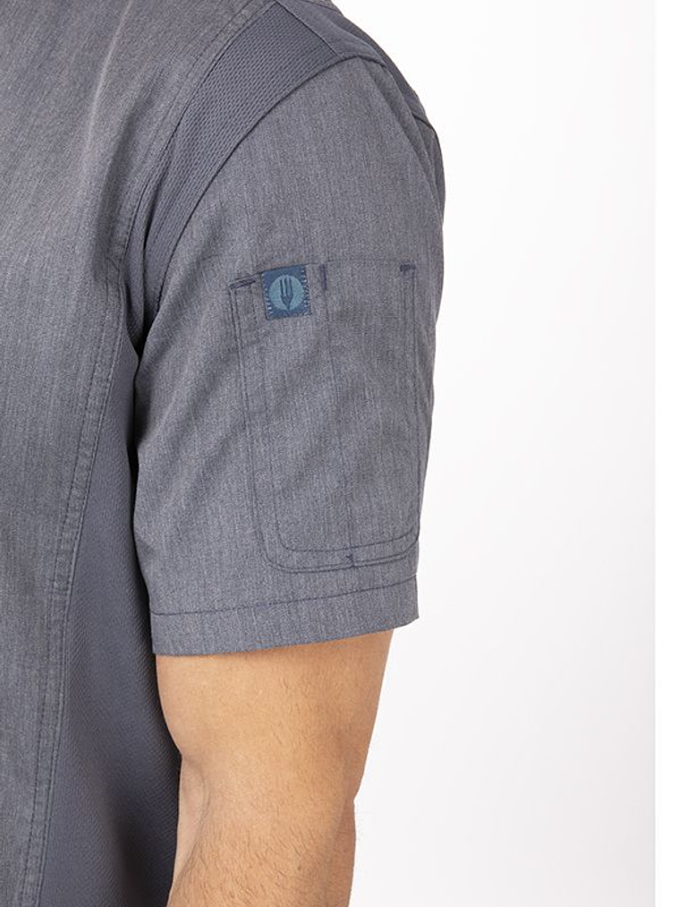 Chaqueta Chef Works Unisex Springfield Gris 5