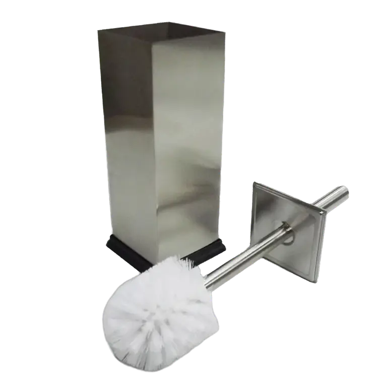 ESCOVA DE SANITA C/ SUPORTE QUADRADO INOX 1