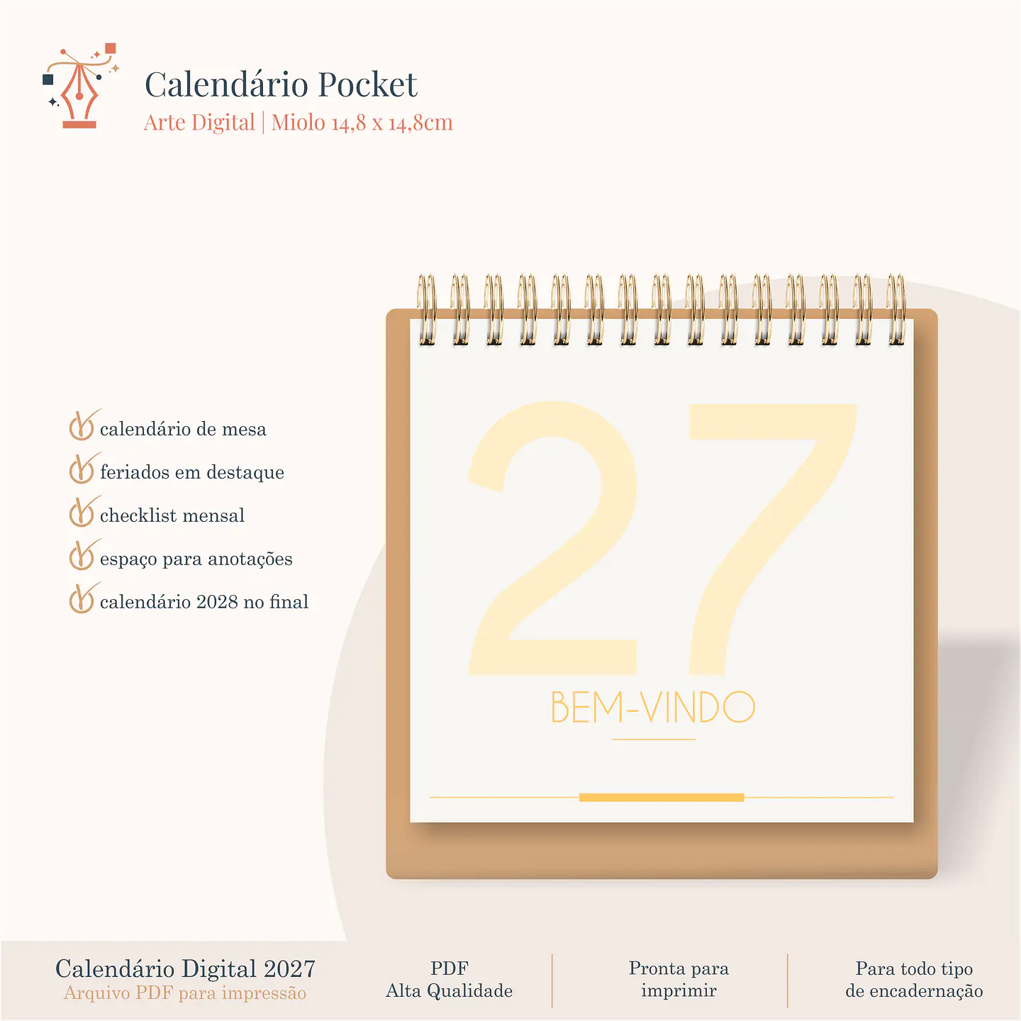 Calendário Pocket 2027 5