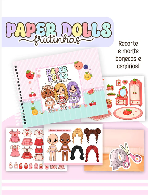 Frutinhas - Paper Dolls
