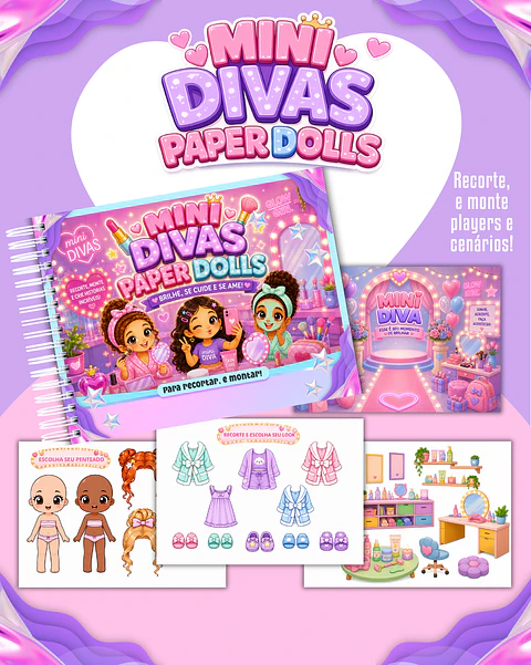 Mini Divas - Paper Dolls