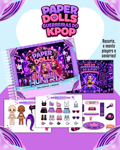 Guerreiras do K-Pop - Paper Dolls