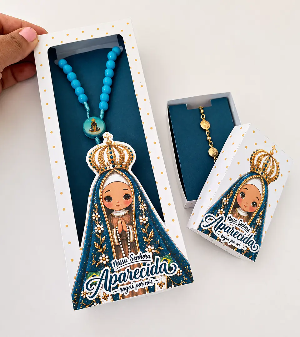 Caixa Terço Nossa Senhora - Arquivo de Corte 1