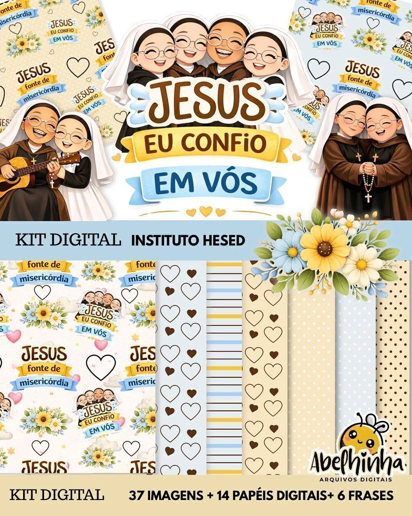 Jesus eu Confio em Vós - Kit Digital  1