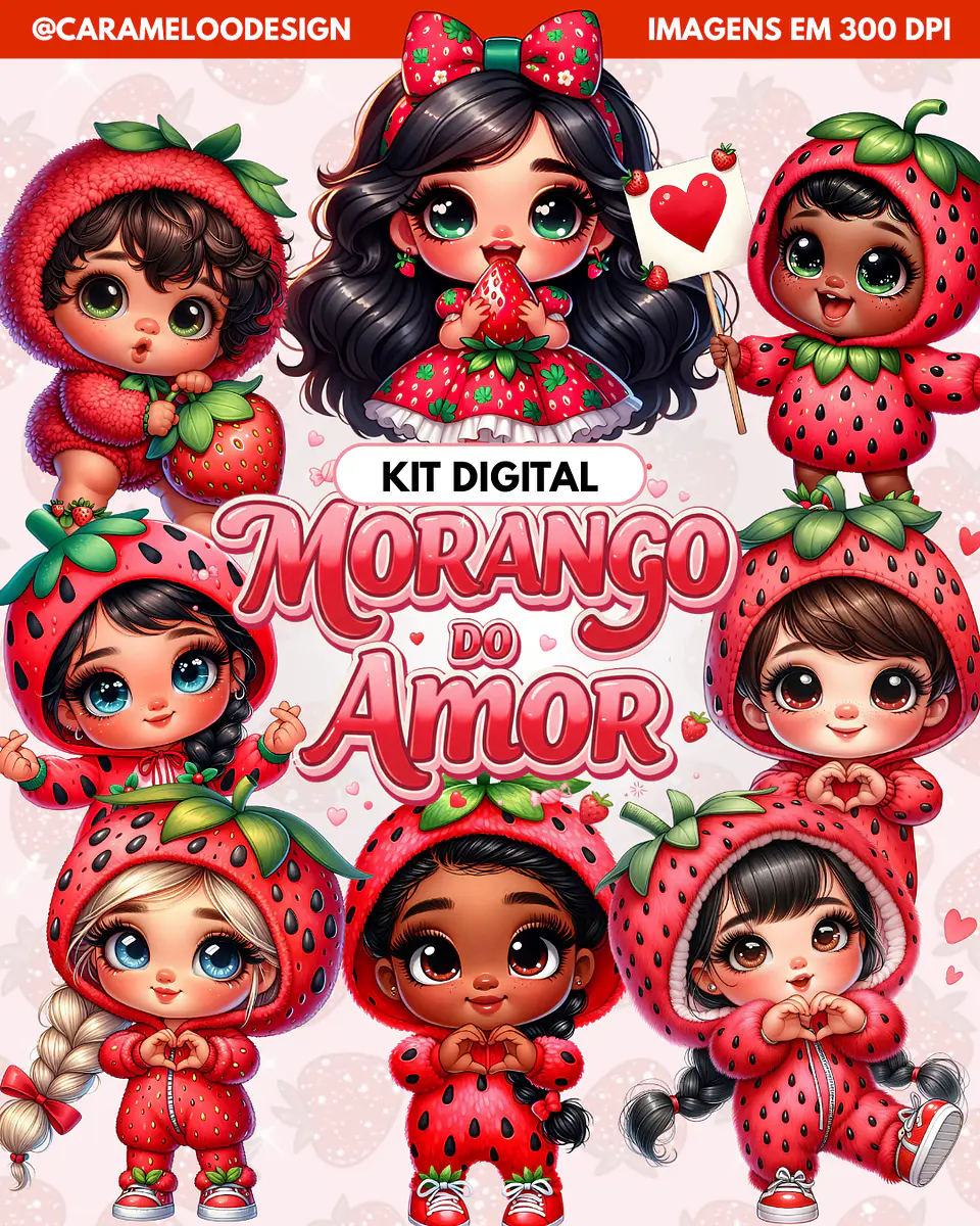 Morango do Amor- Kit Digital  1