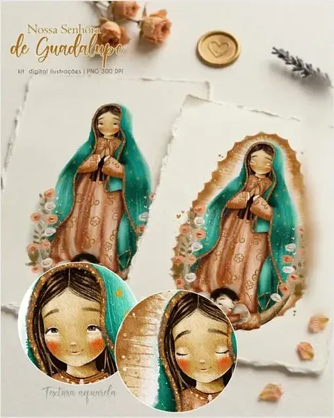 Nossa Senhora de Guadalupe Adulta - Kit Digital  