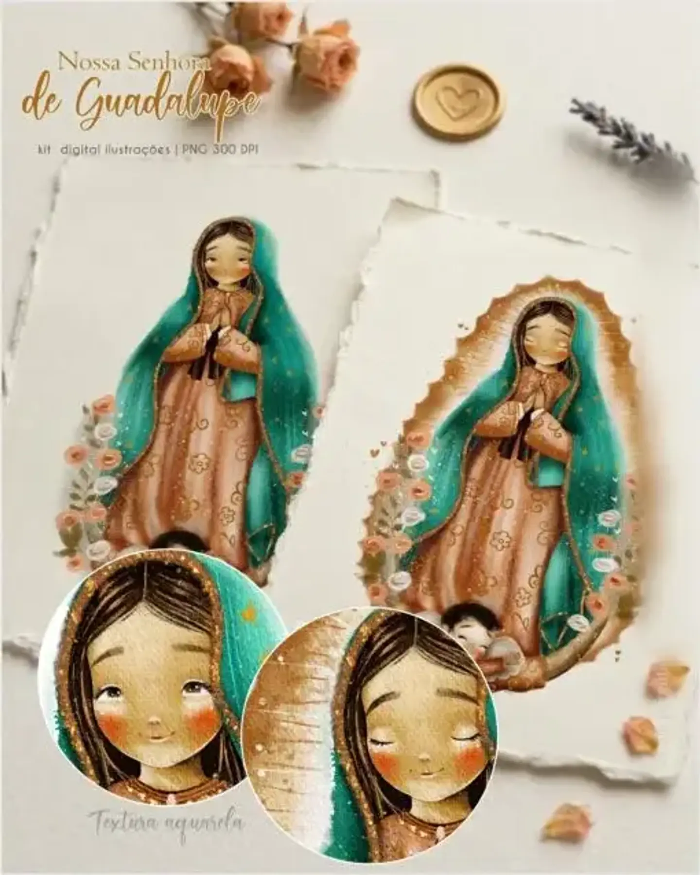 Nossa Senhora de Guadalupe Adulta - Kit Digital   1