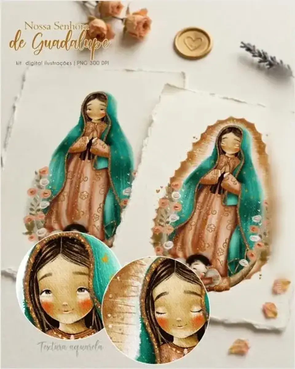 Nossa Senhora de Guadalupe Adulta - Kit Digital   1