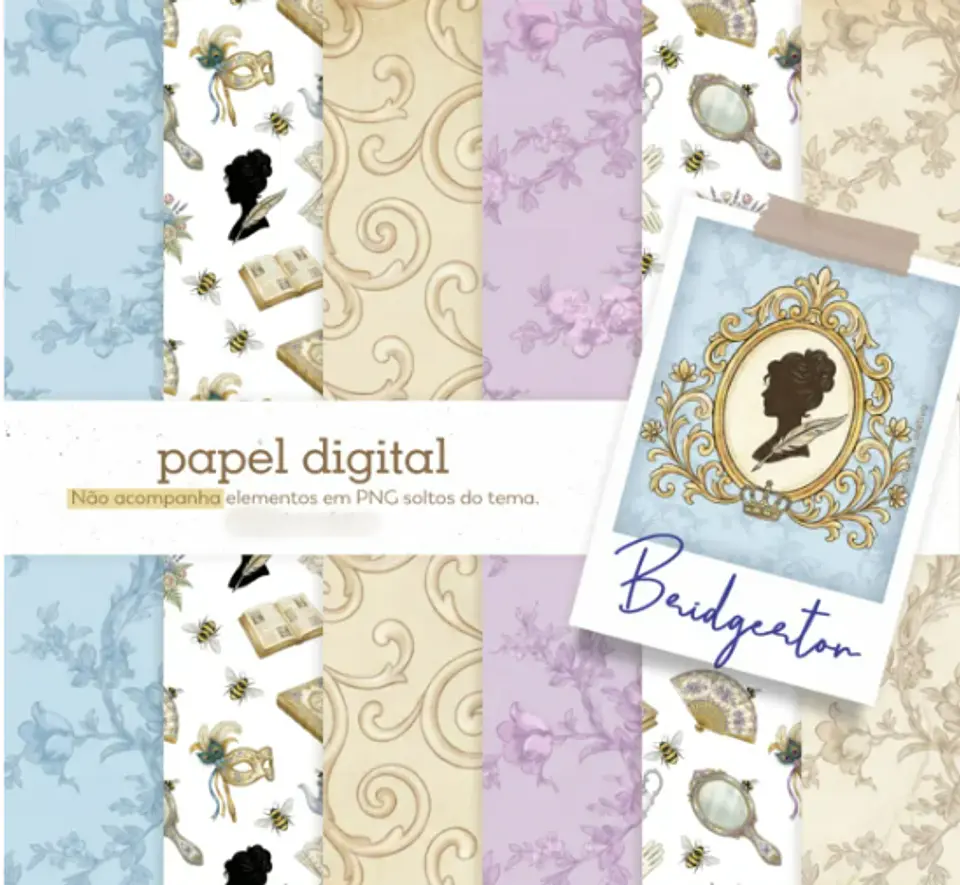 Papel Digital Bridgerton- Kit Digital 1
