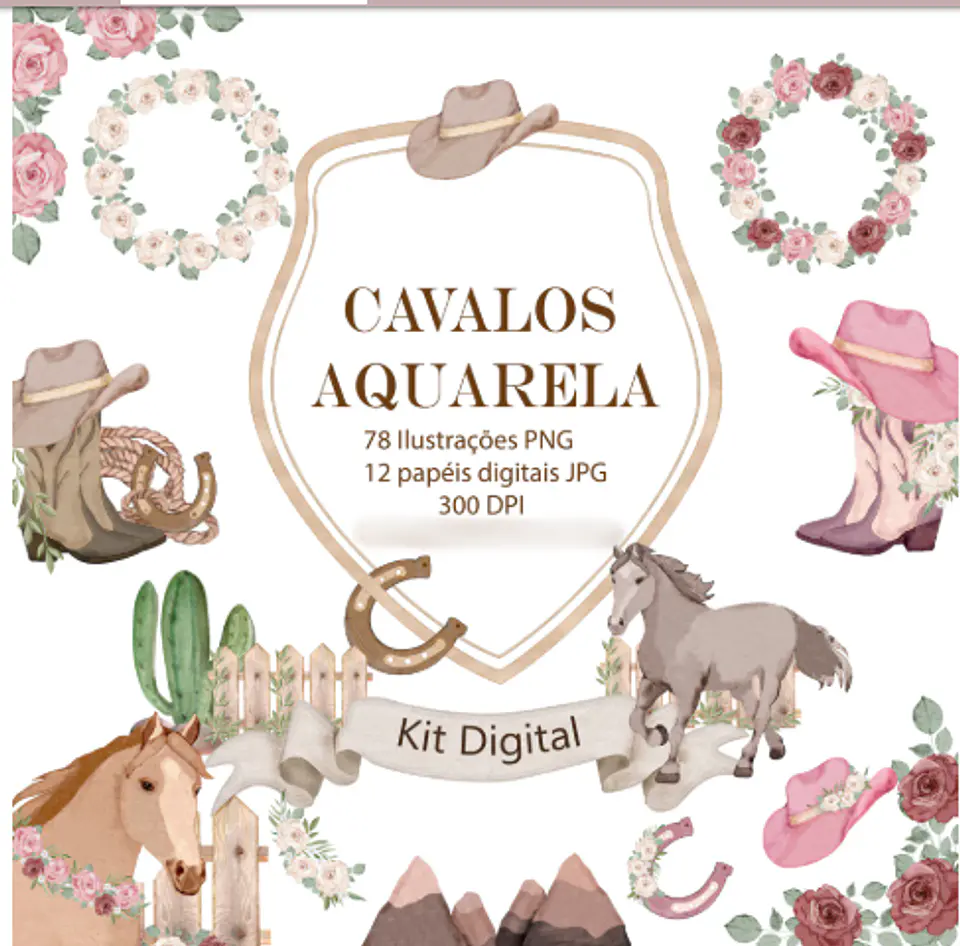 Cavalos- Kit Digital 1