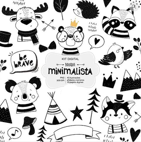 Bosque Minimalista- Kit Digital   