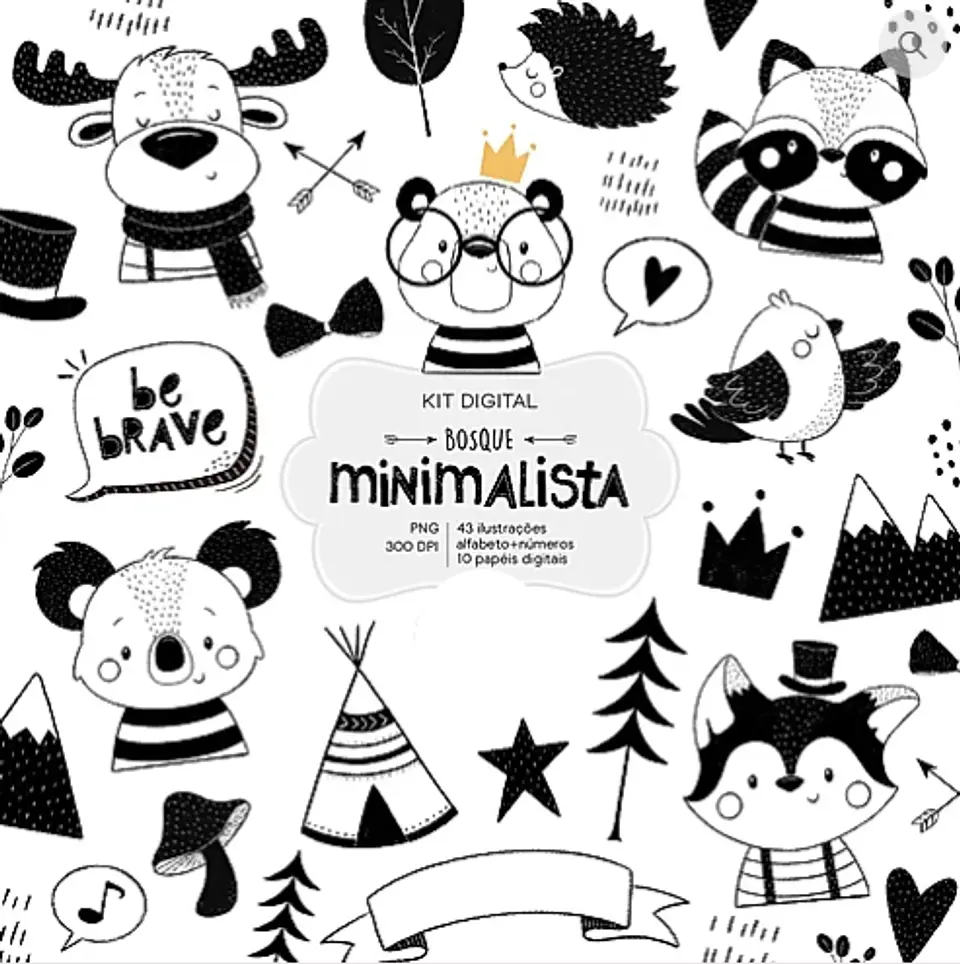 Bosque Minimalista- Kit Digital    1
