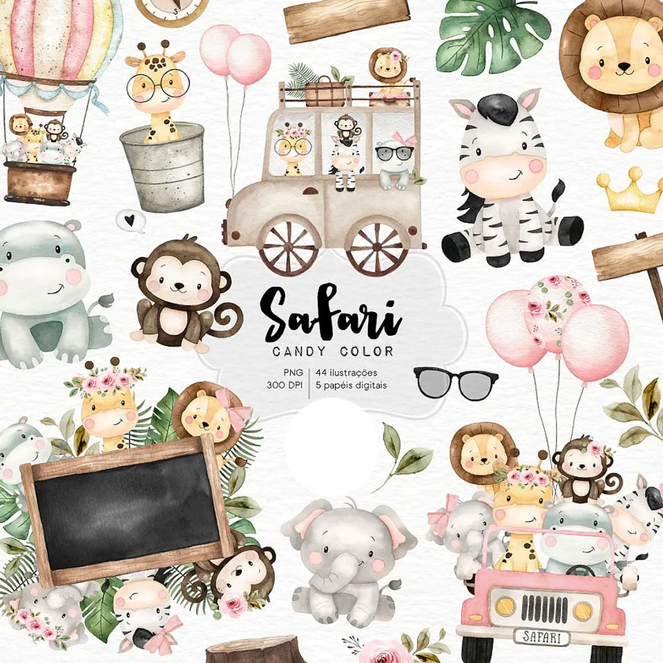 Safari Candy Color- Kit Digital 1
