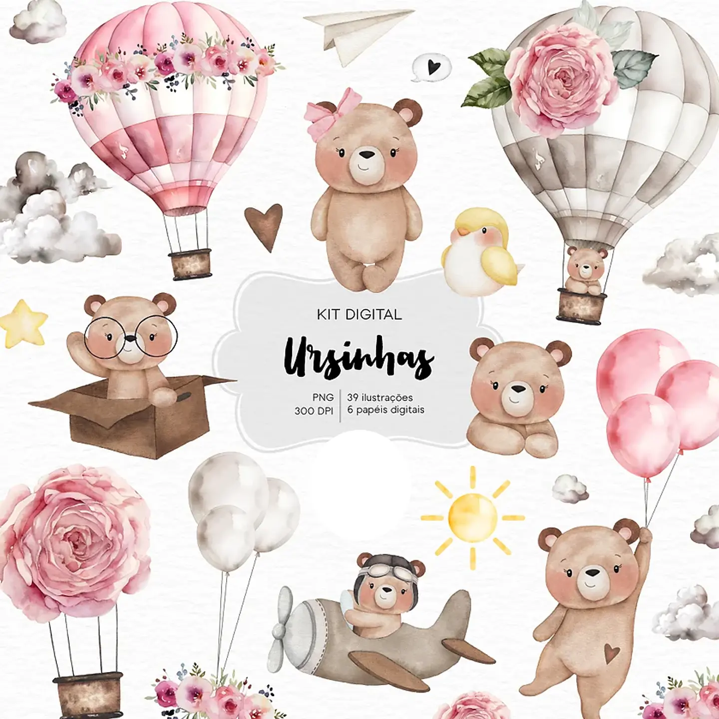 Ursinhas- Kit Digital   1