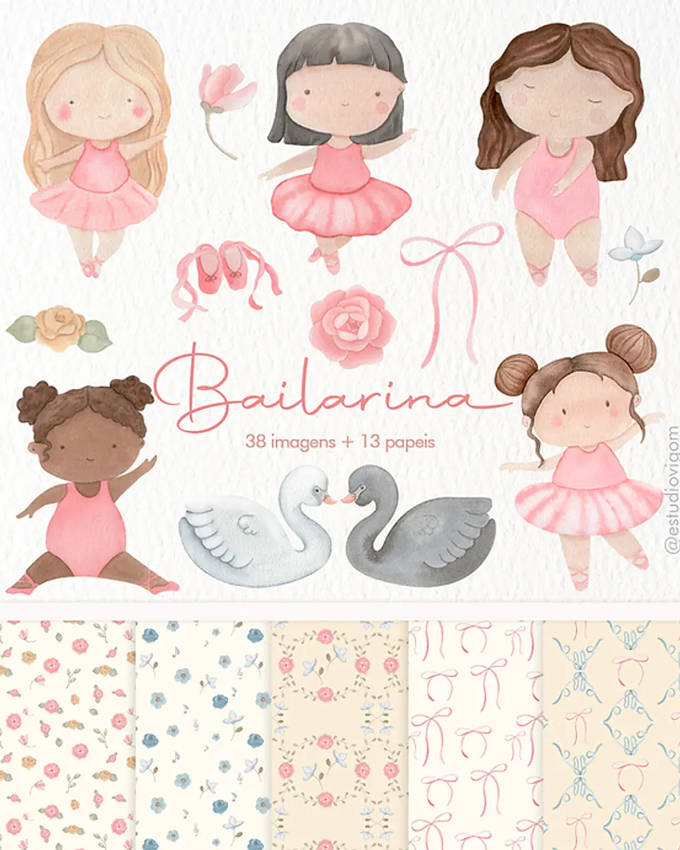 Bailarina- Kit Digital  1
