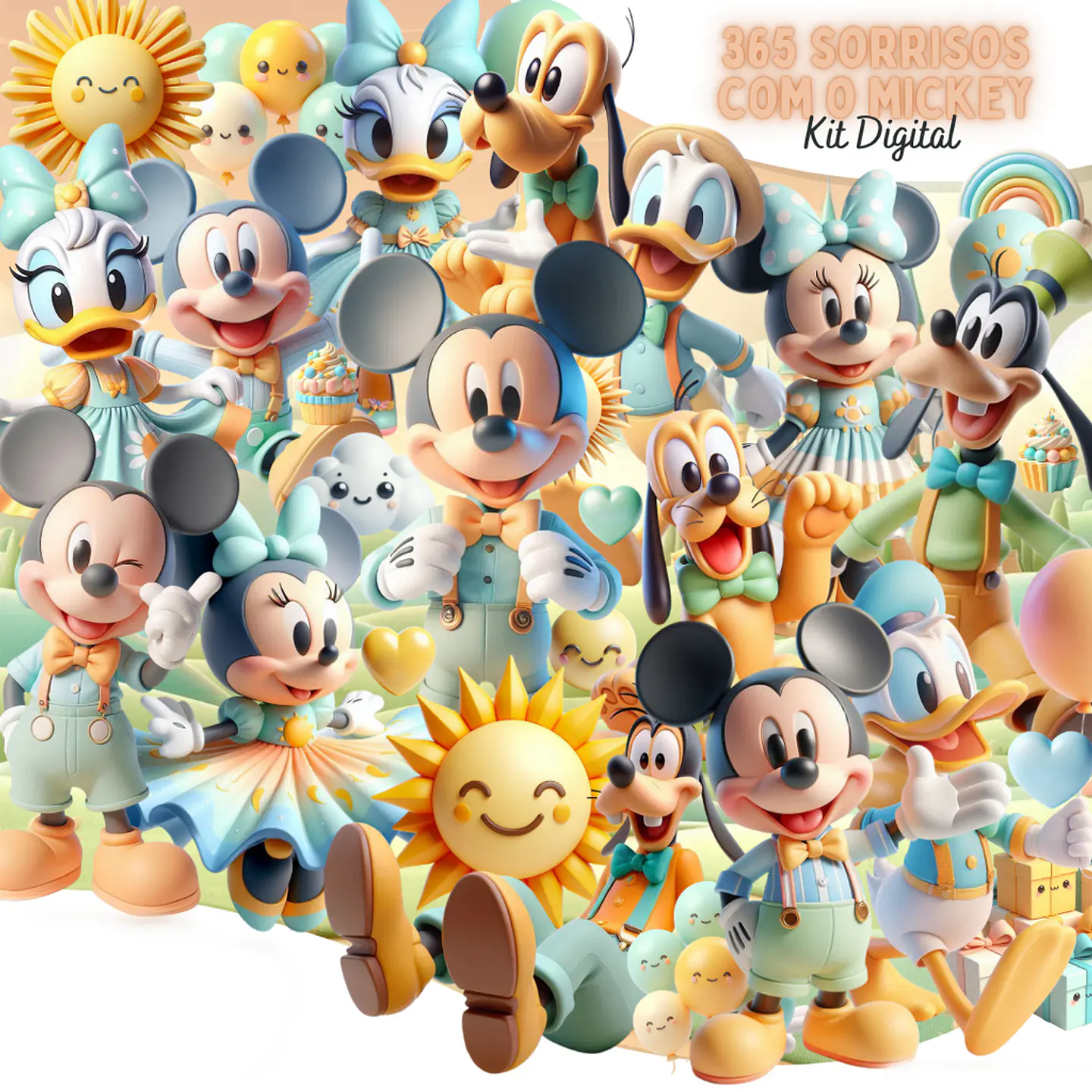 365 SORRISOS COM O MICKEY- Kit Digital  1