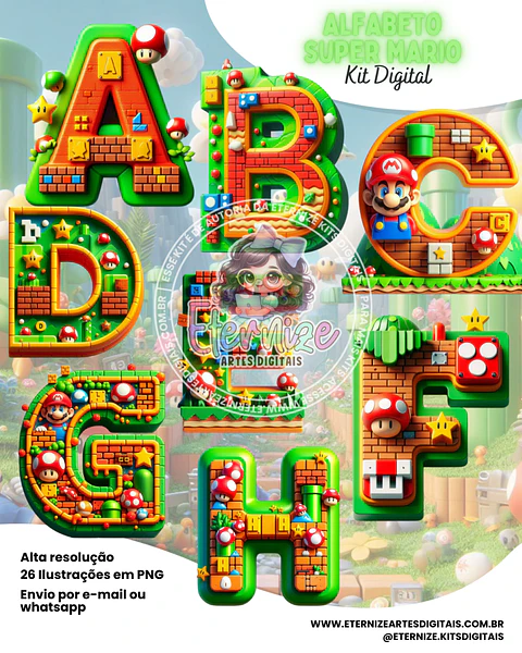 Alfabeto Mario- Kit Digital 
