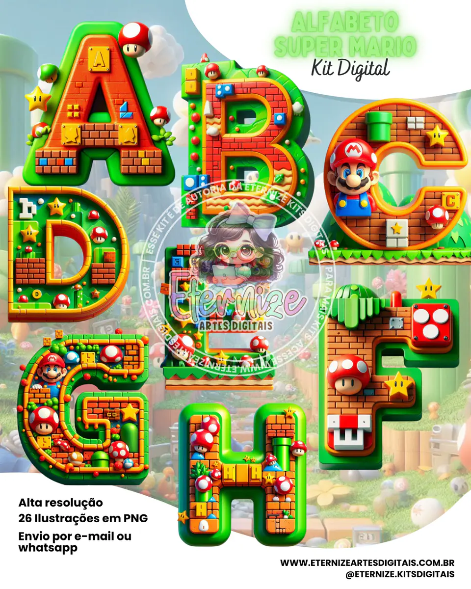 Alfabeto Mario- Kit Digital  1