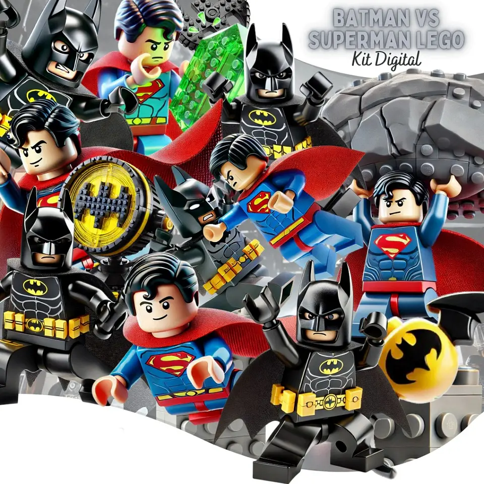 Batman VS Superman Lego - Kit Digital  1