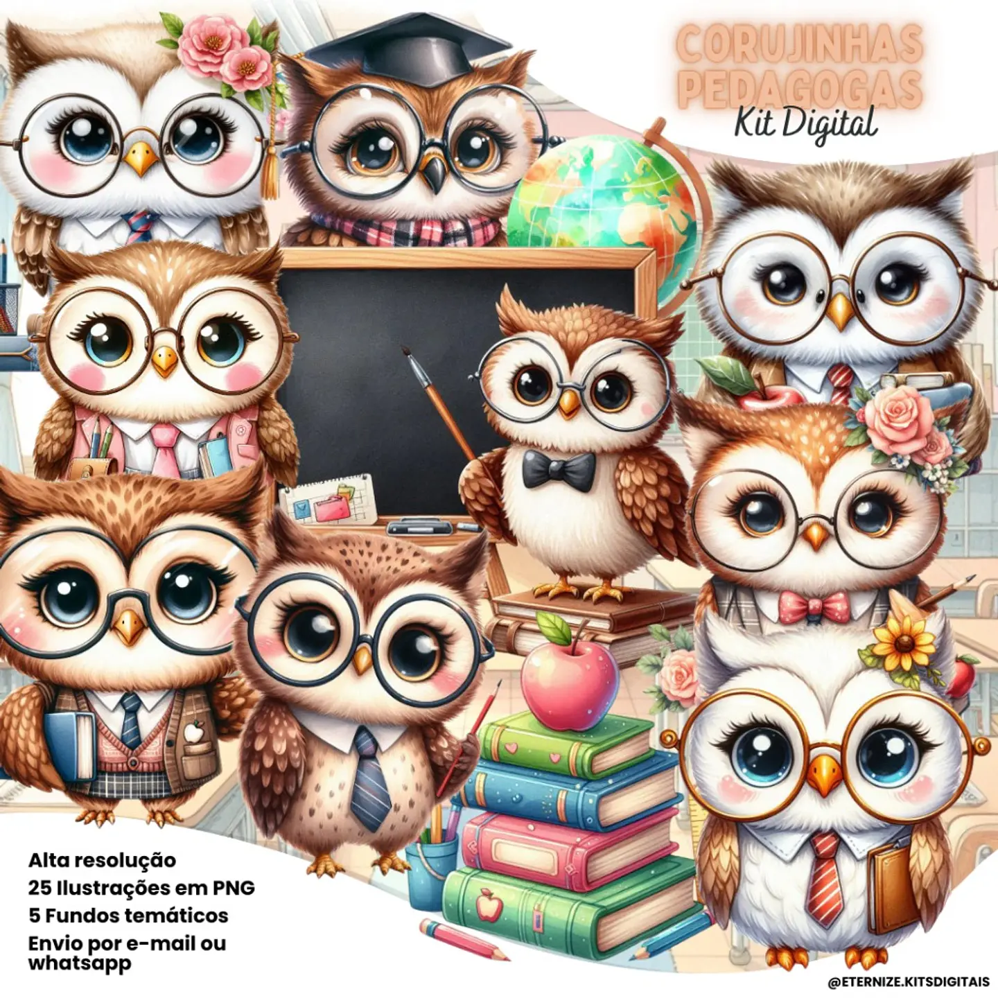 Corujinhas Pedagogas- Kit Digital  1
