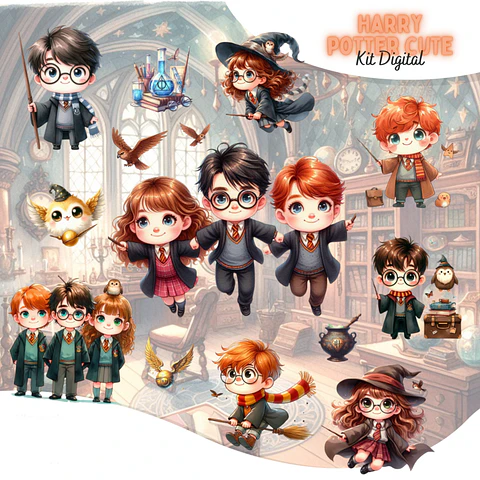 Harry Potter Cute- Kit Digital 