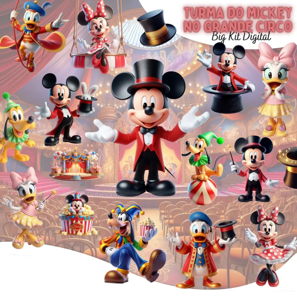 Turma do Mickey no Circo- Kit Digital  1