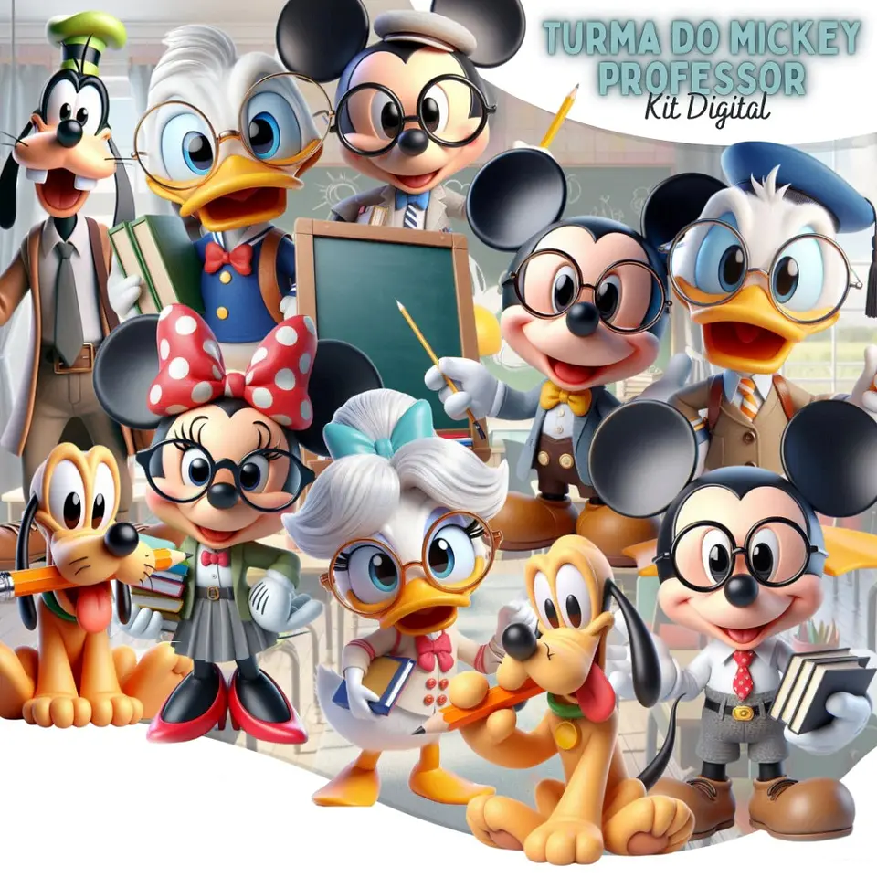 Turma do Mickey Professor- Kit Digital  1