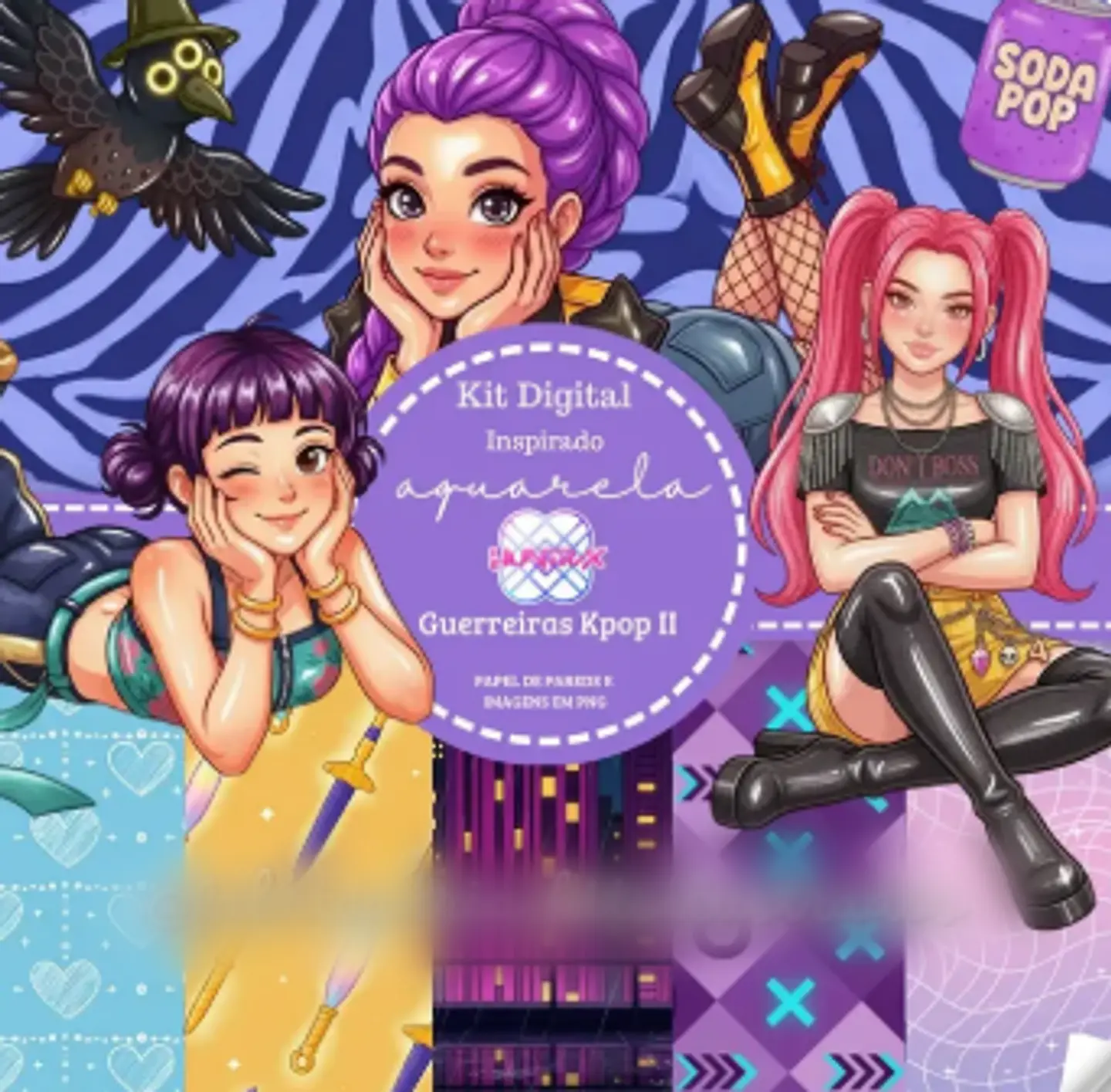 Guerreiras Kpop II- Kit Digital     1