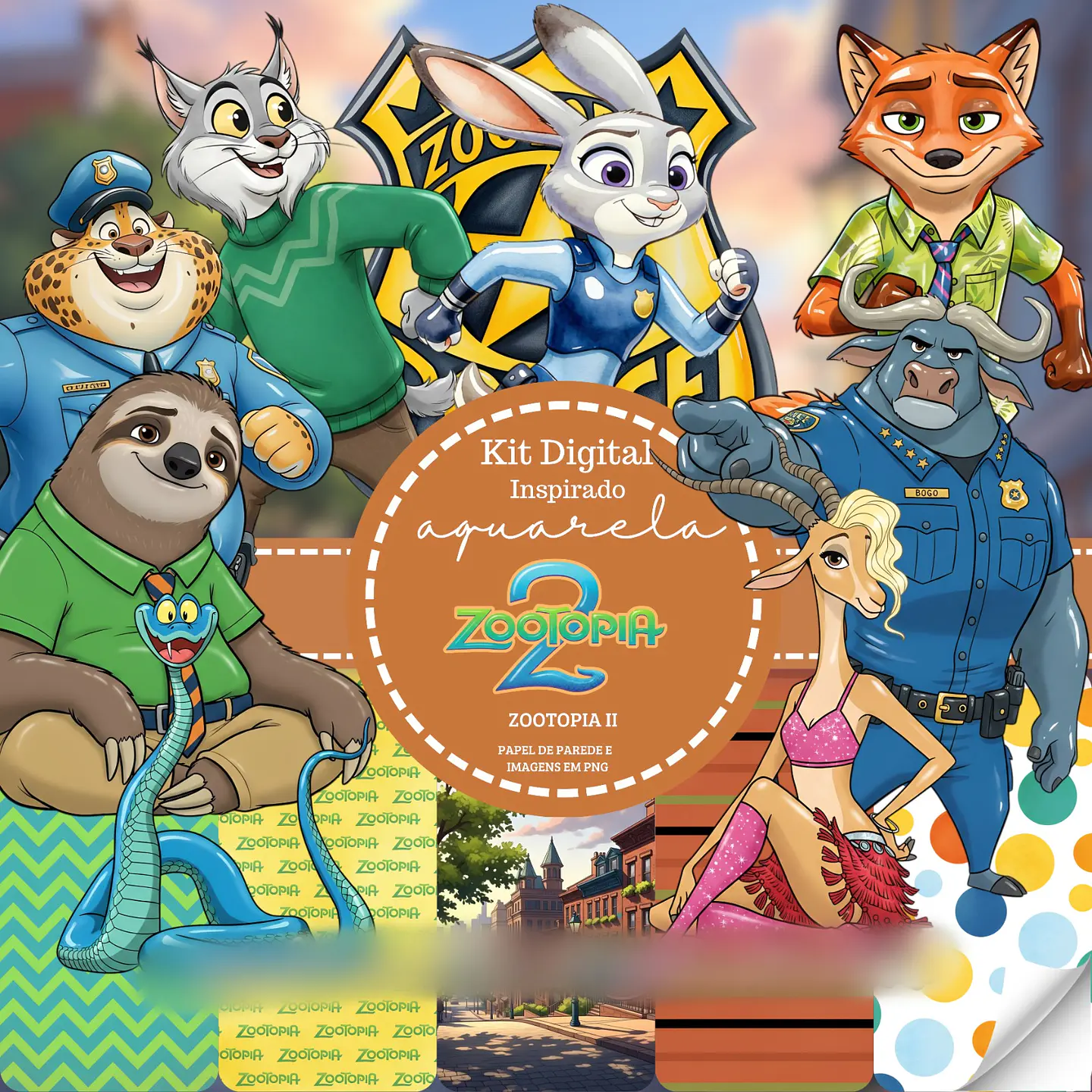 Inspirado Zootopia II- Kit Digital    1