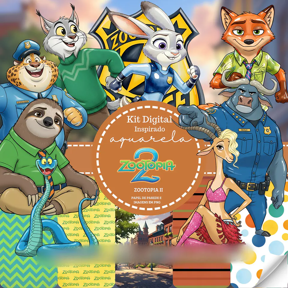 Inspirado Zootopia II- Kit Digital    1