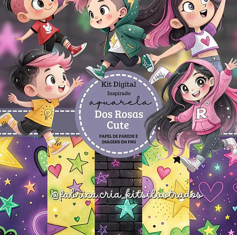 Rosas Cute- Kit Digital   