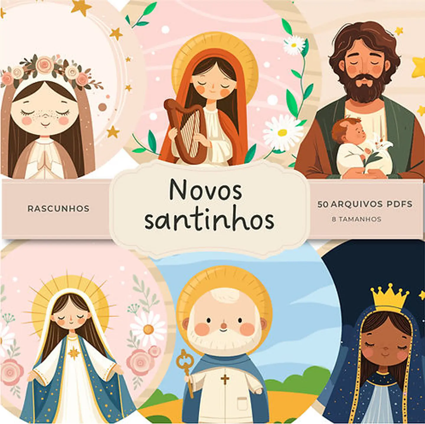 Novos santinhos - Kit Digital   1