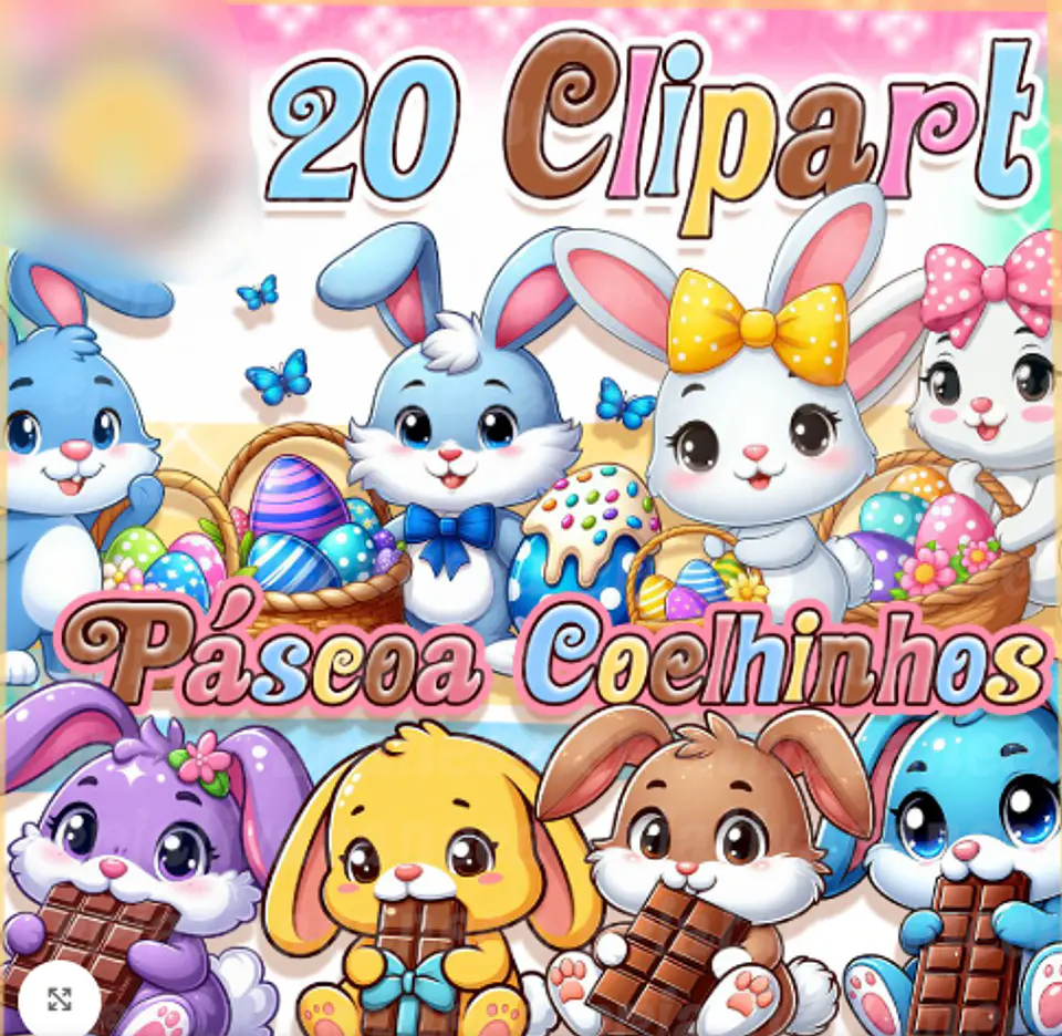 Coelhinhos Páscoa- Kit Digital   1