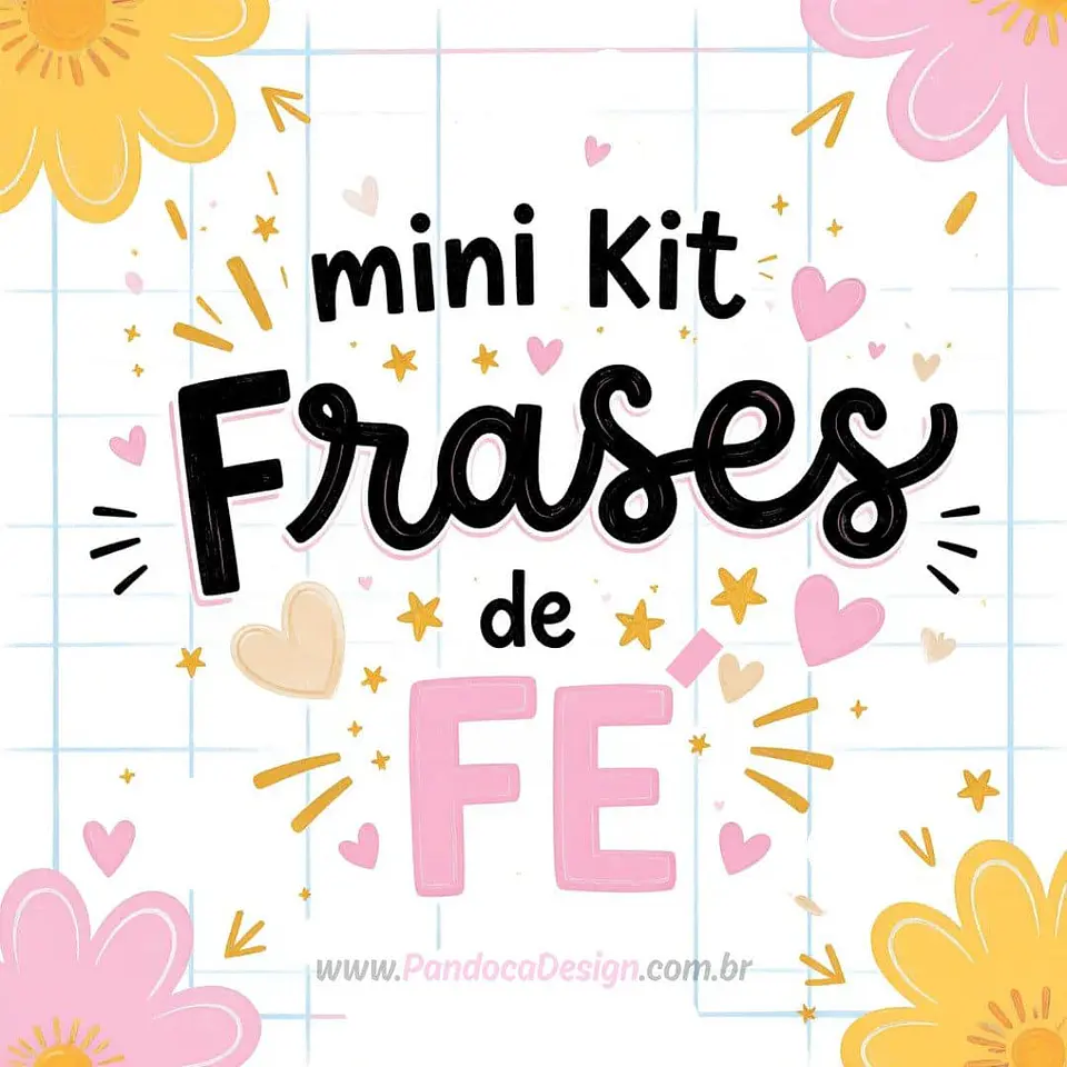 Mini Kit Frases de Fé 1- Kit Digital   1