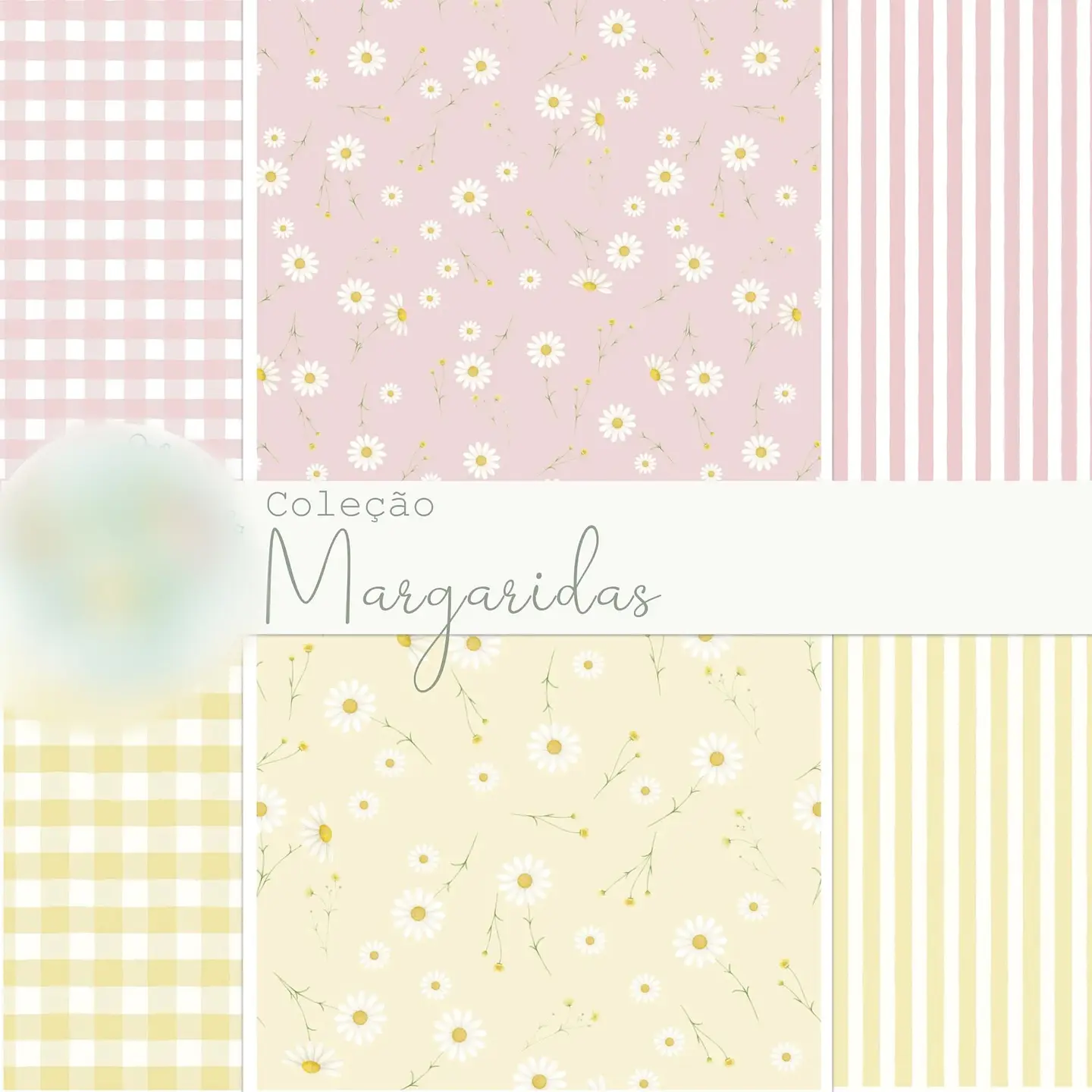 Coleção Magaridas Rosa – Papel digital- Kit Digital 1