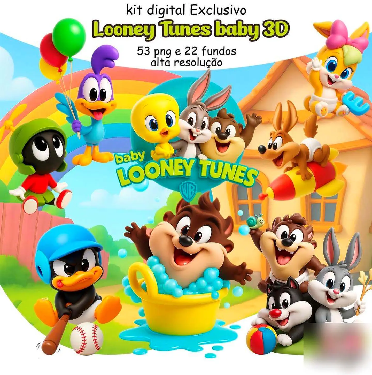 Looney Tunes Baby 3D- Kit Digital 1